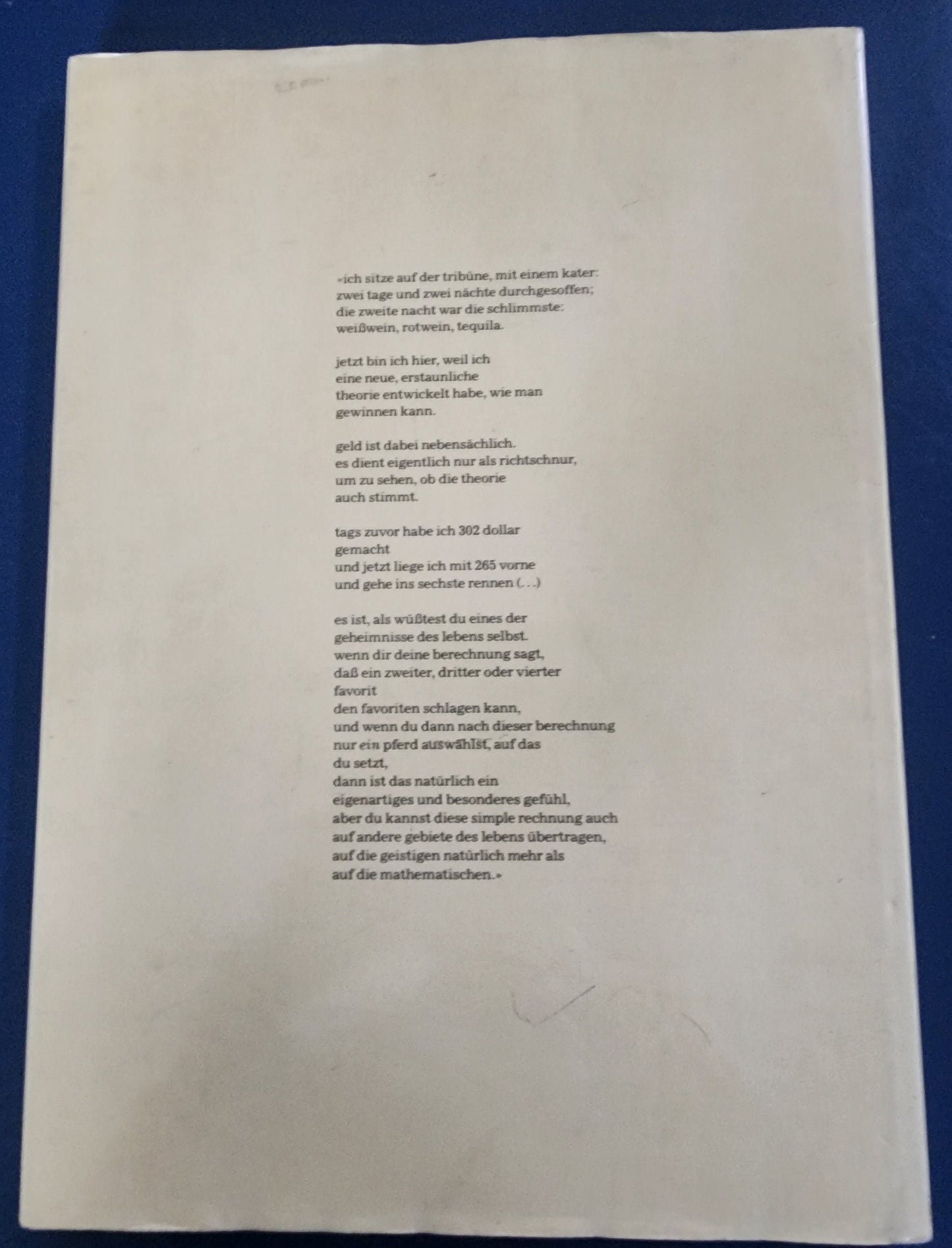 Pferdefleisch (Horsemeat) by Charles Bukowski