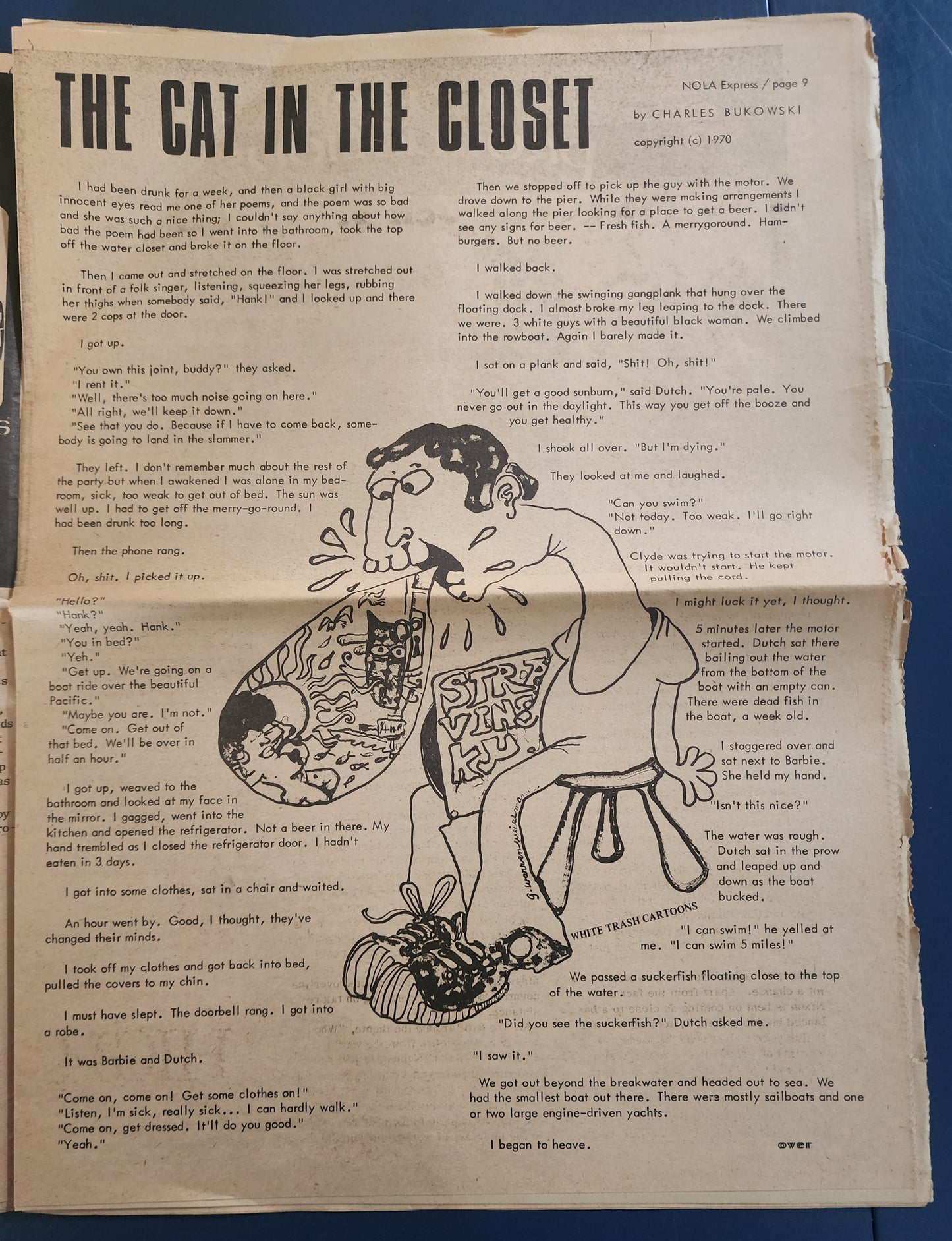 NOLA EXPRESS March 20-April 2, 1970, Featuring The Cat in the Closet by Charles Bukowski