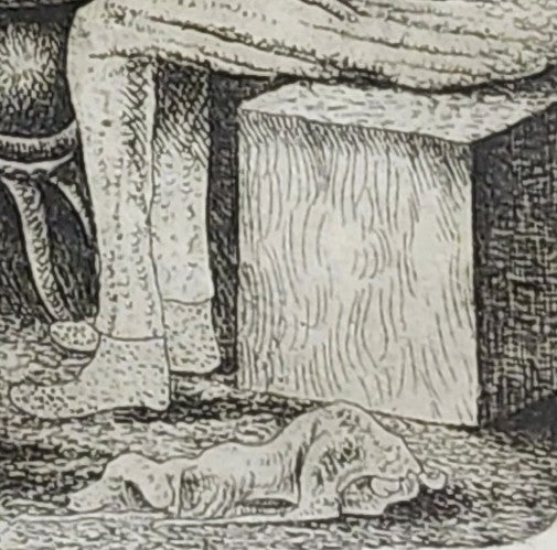 Individual Print from Original Etching Featured in Crucifix in a Deathhand by Charles Bukowski
