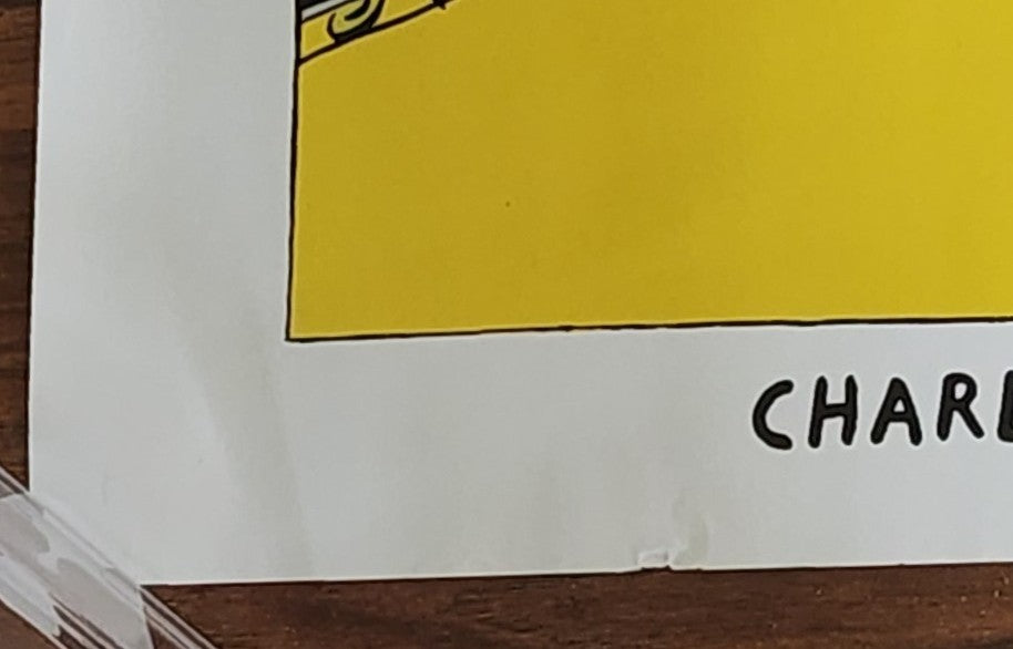 Rare Print (25” x 17”) by MaroVerlag Featuring Drawing of Charles Bukowski