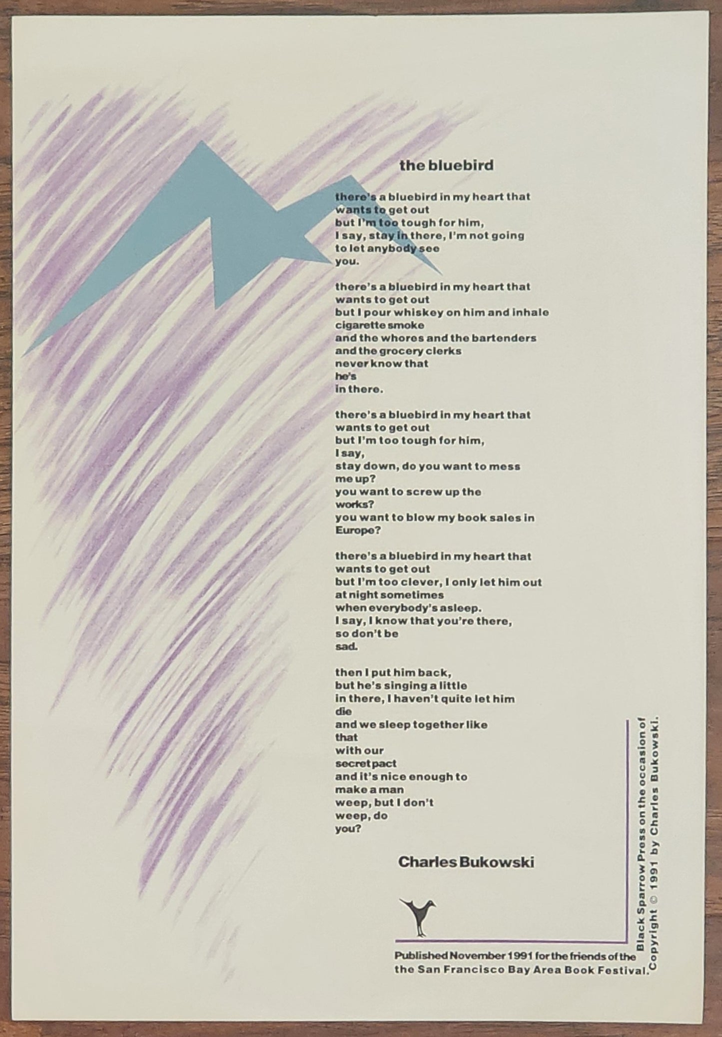 The Bluebird Broadside by Charles Bukowski