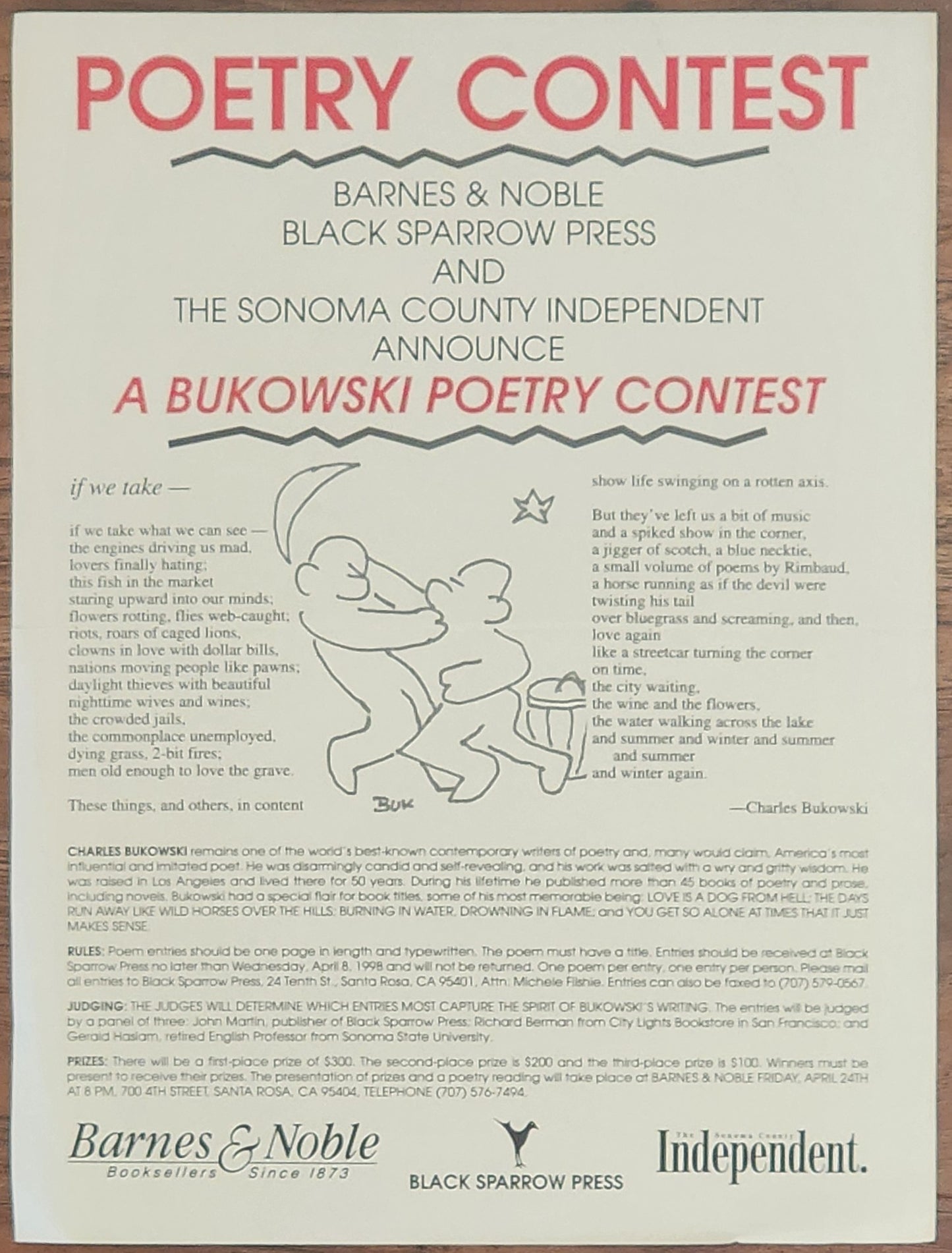 A Charles Bukowski Poetry Contest II