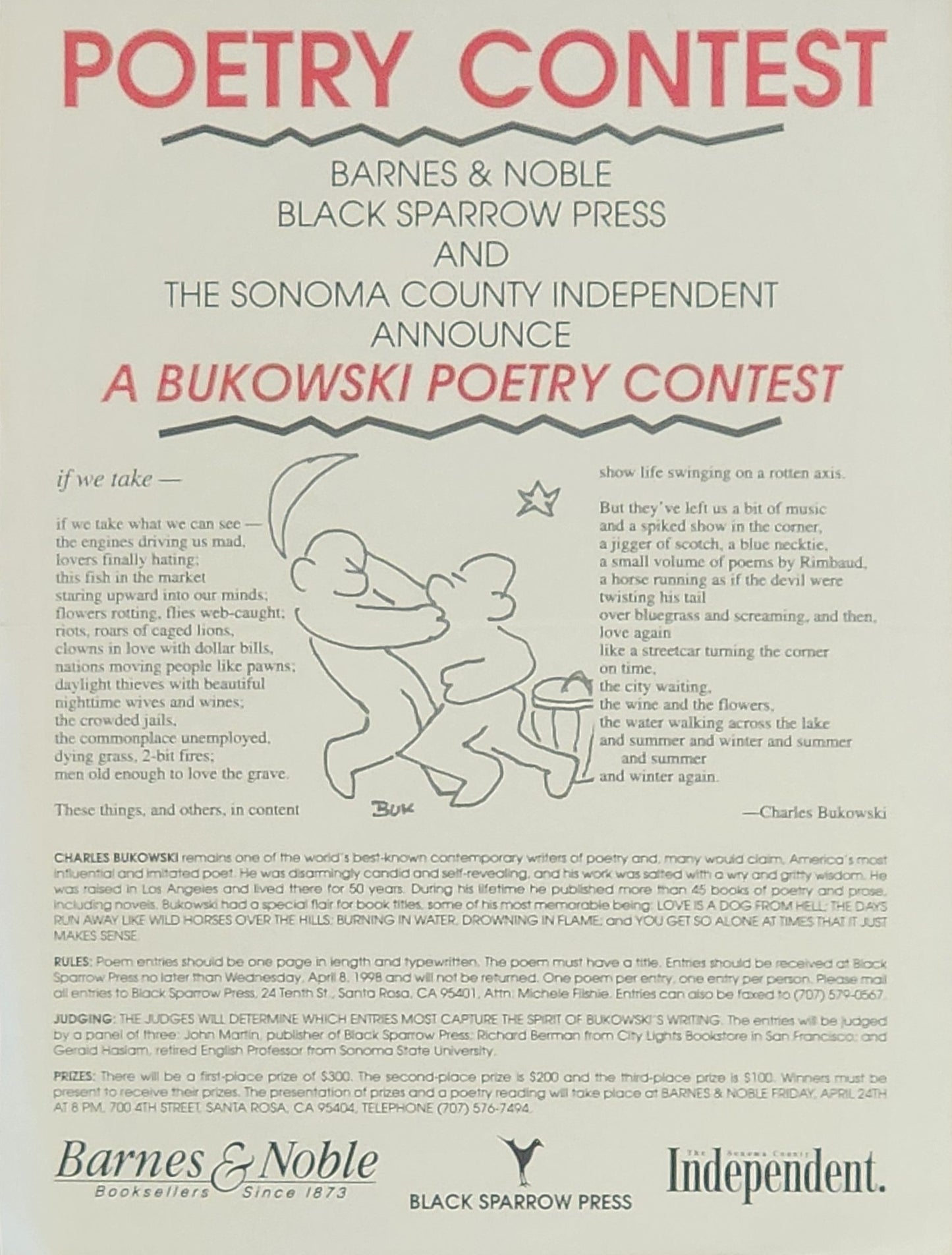 A Charles Bukowski Poetry Contest II