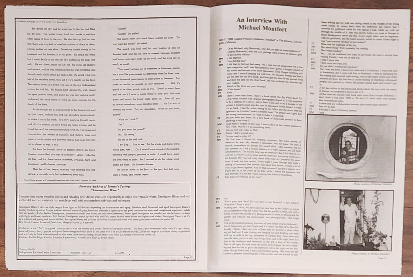Free Thought. Vol. II, Issue I: Presentation Copy with Photo Sheet Signed by Michael Montfort