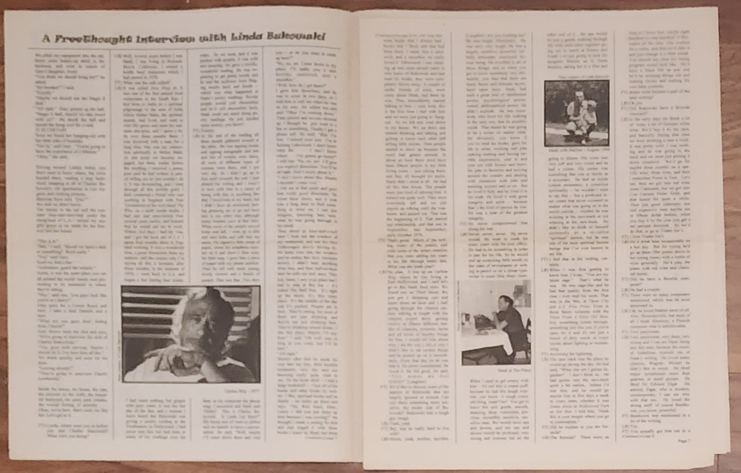 Free Thought. Vol. II, Issue I: Presentation Copy with Photo Sheet Signed by Michael Montfort