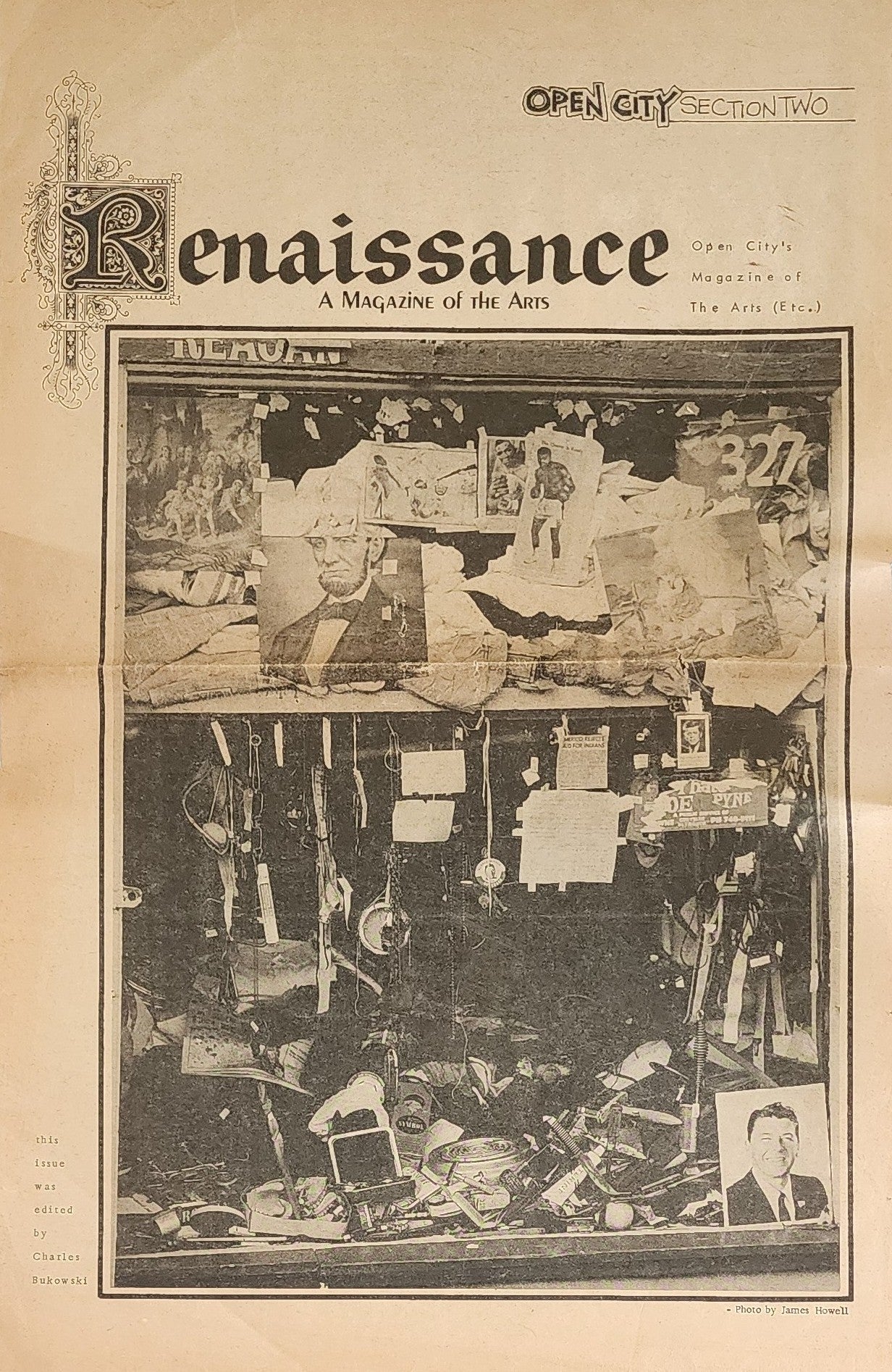Renaissance, A Magazine of the Arts #2: Bukowski as Editor Gets Open City Shut Down