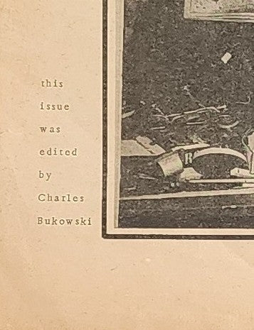 Renaissance, A Magazine of the Arts #2: Bukowski as Editor Gets Open City Shut Down