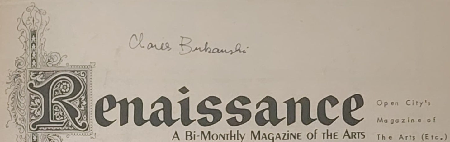A Picture Book for Marina Bukowski: Signed by Charles Bukowski