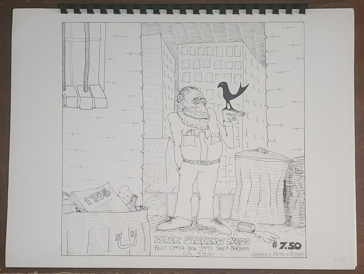 #15/25: The Official Charles Bukowski 1985 “Calender” Black Sparrow Press (1985)