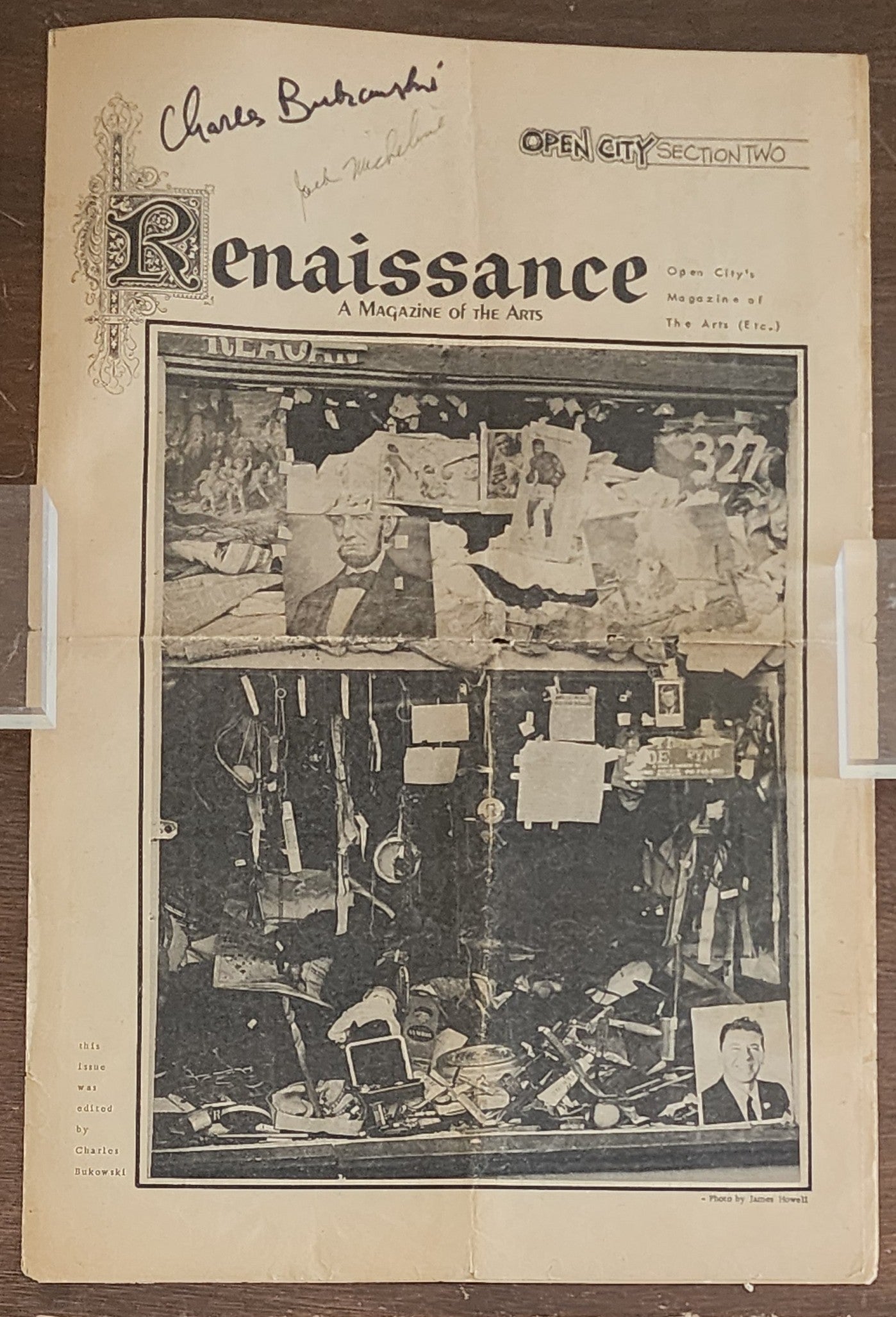 Renaissance, A Magazine of the Arts #2: Signed by Charles Bukowski and Jack Micheline