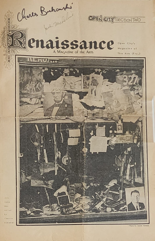 Renaissance, A Magazine of the Arts #2: Signed by Charles Bukowski and Jack Micheline