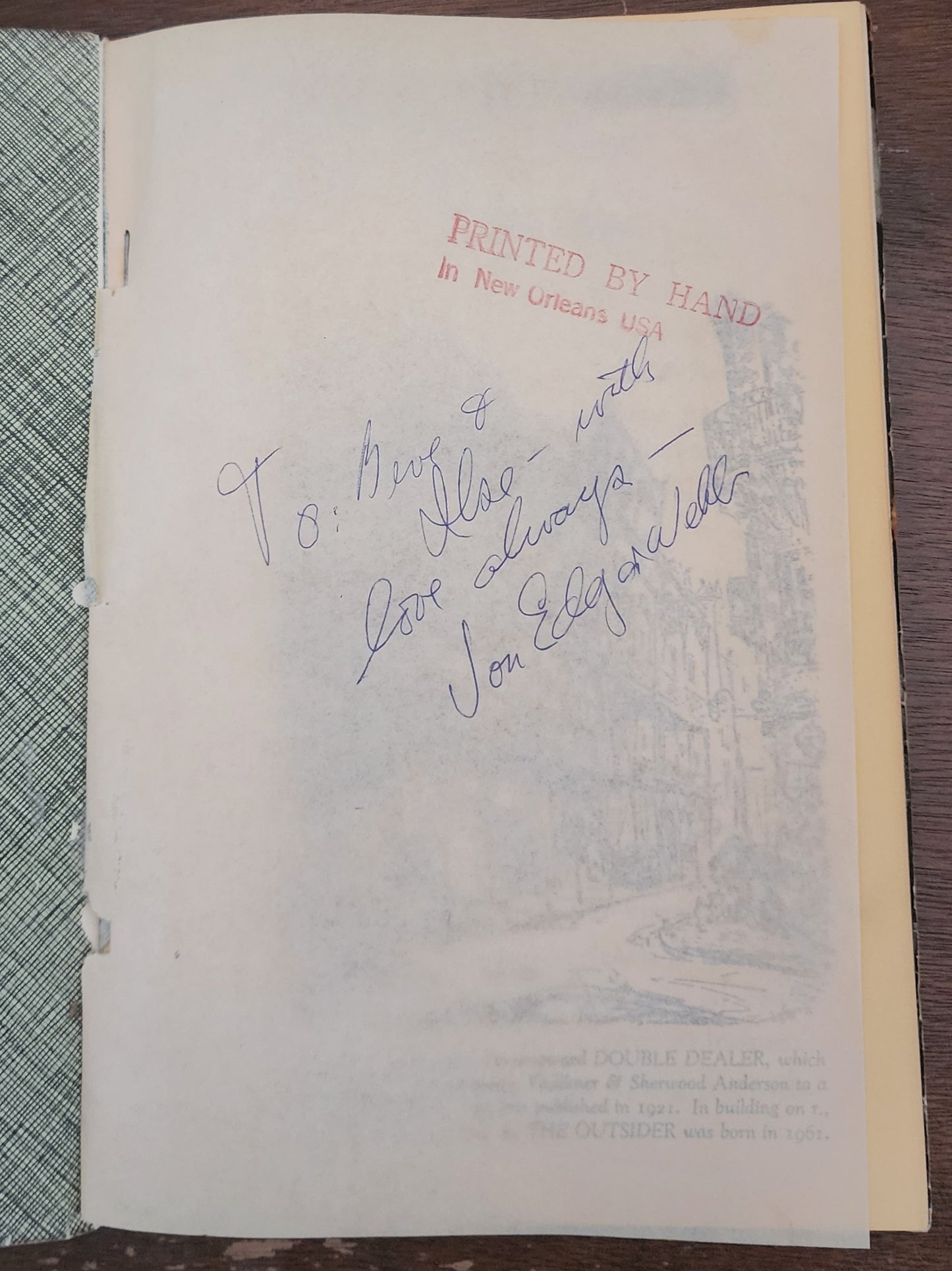 The Outsider 2: Inscribed by Jon Edgar Webb with Custom Box