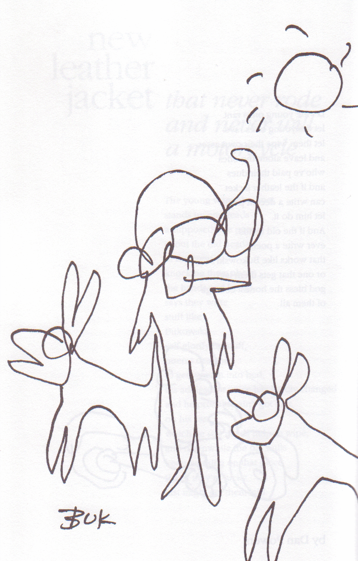 Sure #10: Charles Bukowski Drawings, 1 Painting, 2 Photographs