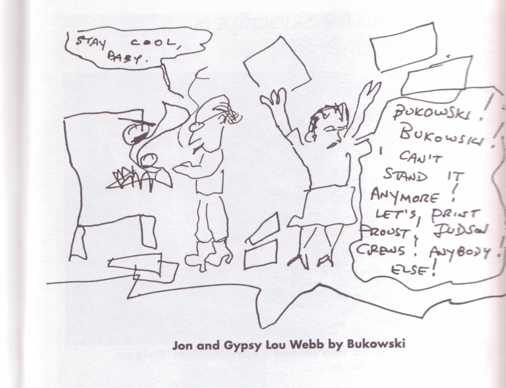 Sure #10: Charles Bukowski Drawings, 1 Painting, 2 Photographs