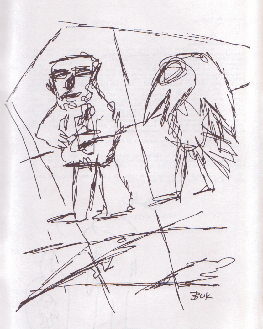 Sure # 7: Charles Bukowski Drawings, 1 Letter, 5 Photographs