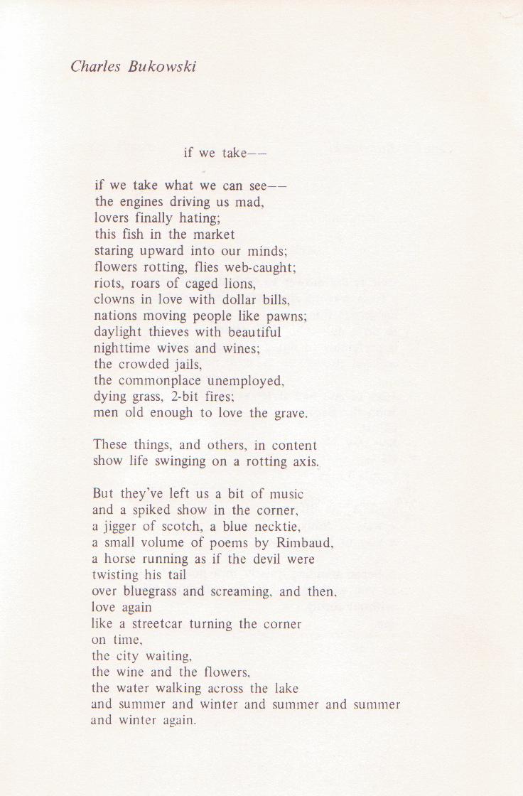 L.A. Anthology of Poets: Charles Bukowski As Publisher, Editor and Writer with Four First Appearance Poems