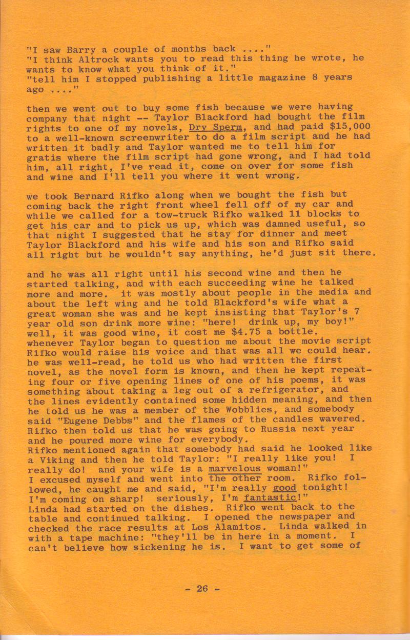 Wormwood Review 81-82 -- Deluxe Edition Signed Twice by Bukowski (19/50)