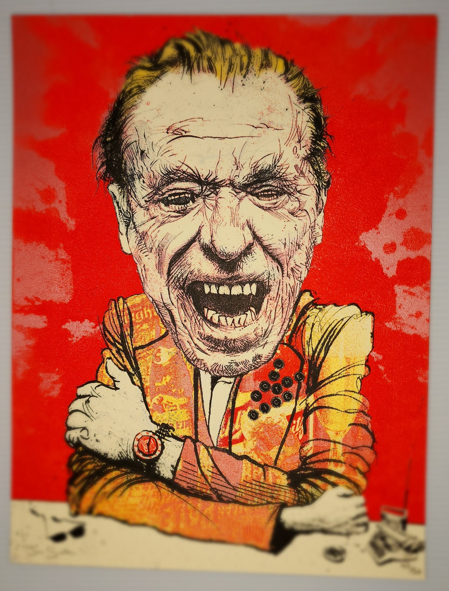 Drinking Buddies (Metallic Variant): Charles Bukowski, Tom Waits, Jeff Bridges, Jack Nicholson