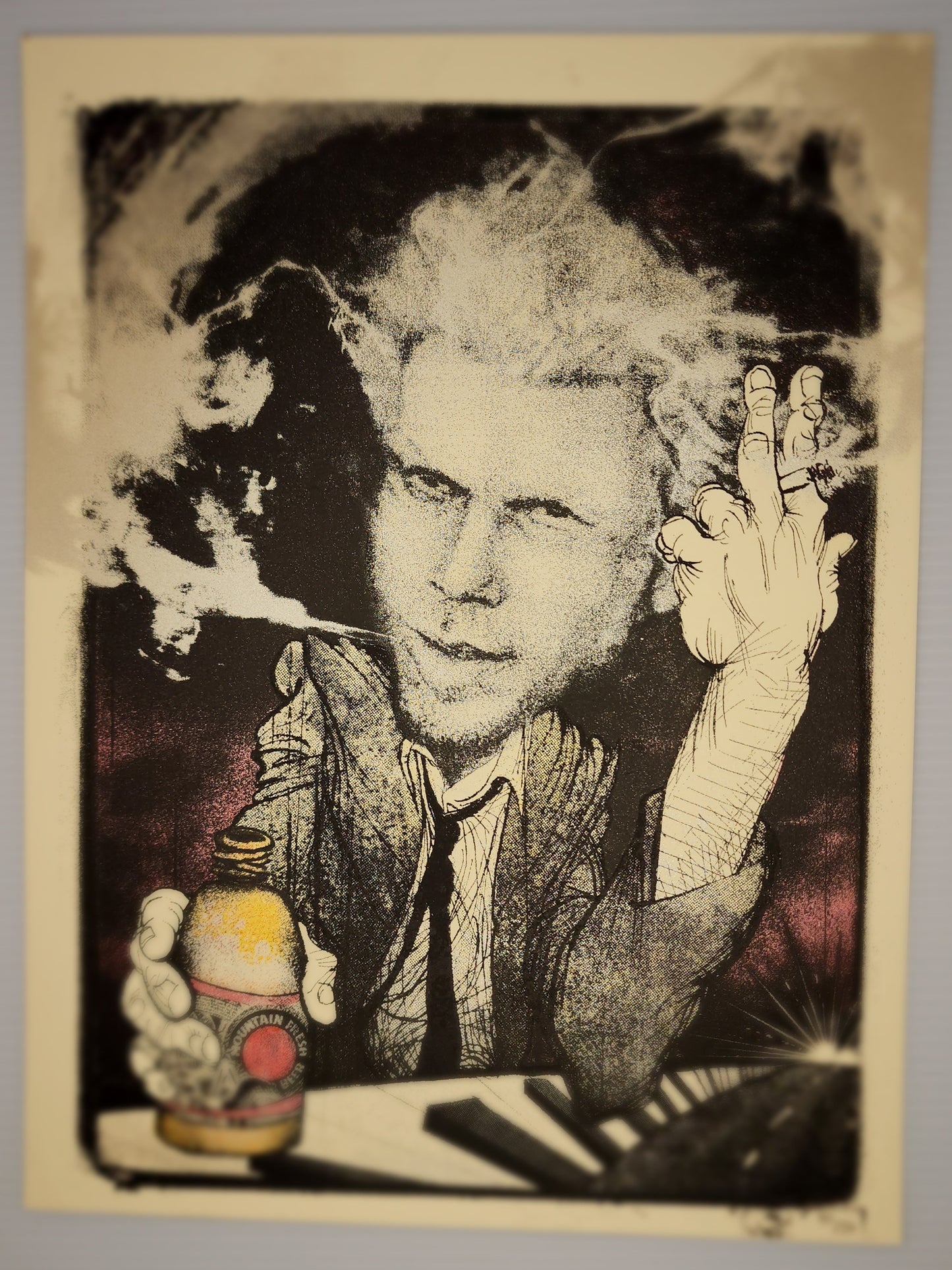 Drinking Buddies (Metallic Variant): Charles Bukowski, Tom Waits, Jeff Bridges, Jack Nicholson