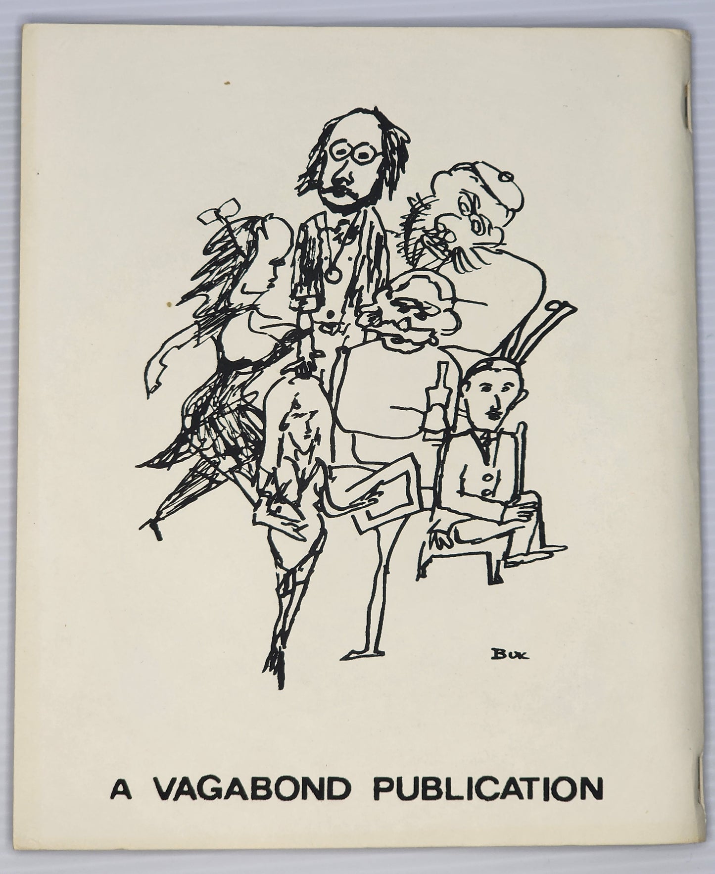 6 Poets Signed By Charles Bukowski: Six Drawings of Six Poets (First Edition)
