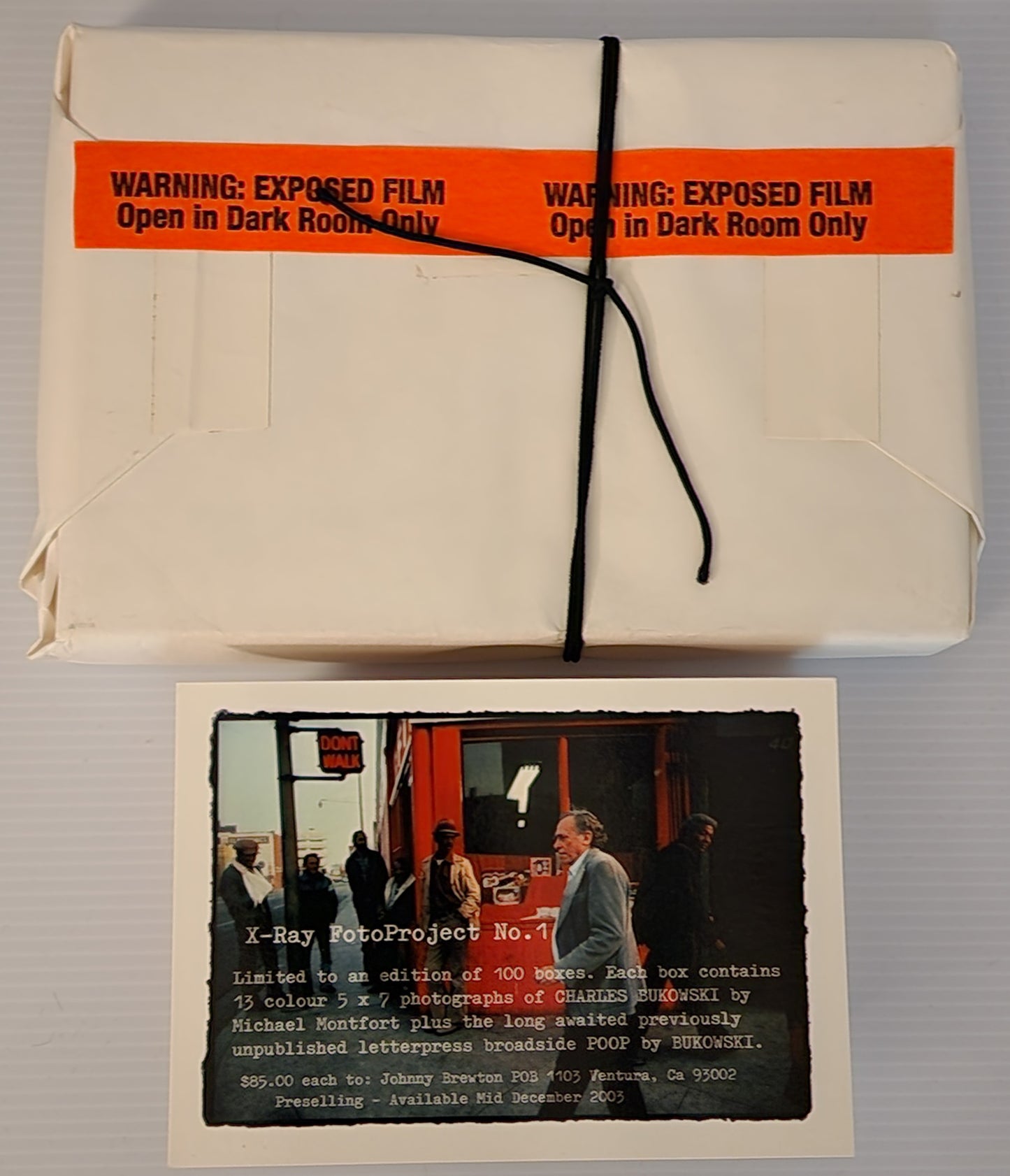 Unopened, Limited Edition #15/100: POOP -- Photographs of Charles Bukowski by Michael Montfort