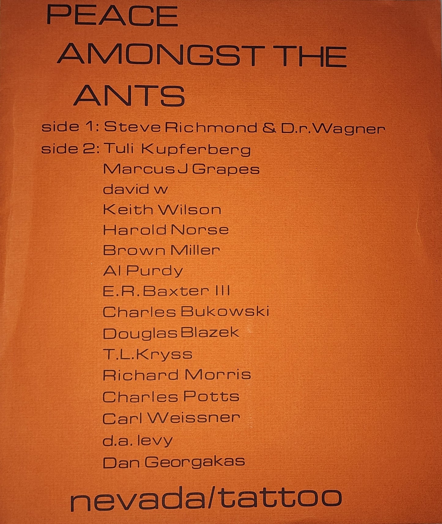 Peace Amongst the Ants #97: Charles Bukowski Broadside and 15 Others