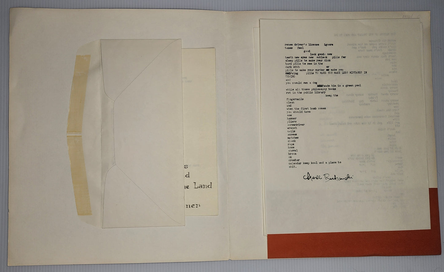 Peace Amongst the Ants #97: Charles Bukowski Broadside and 15 Others