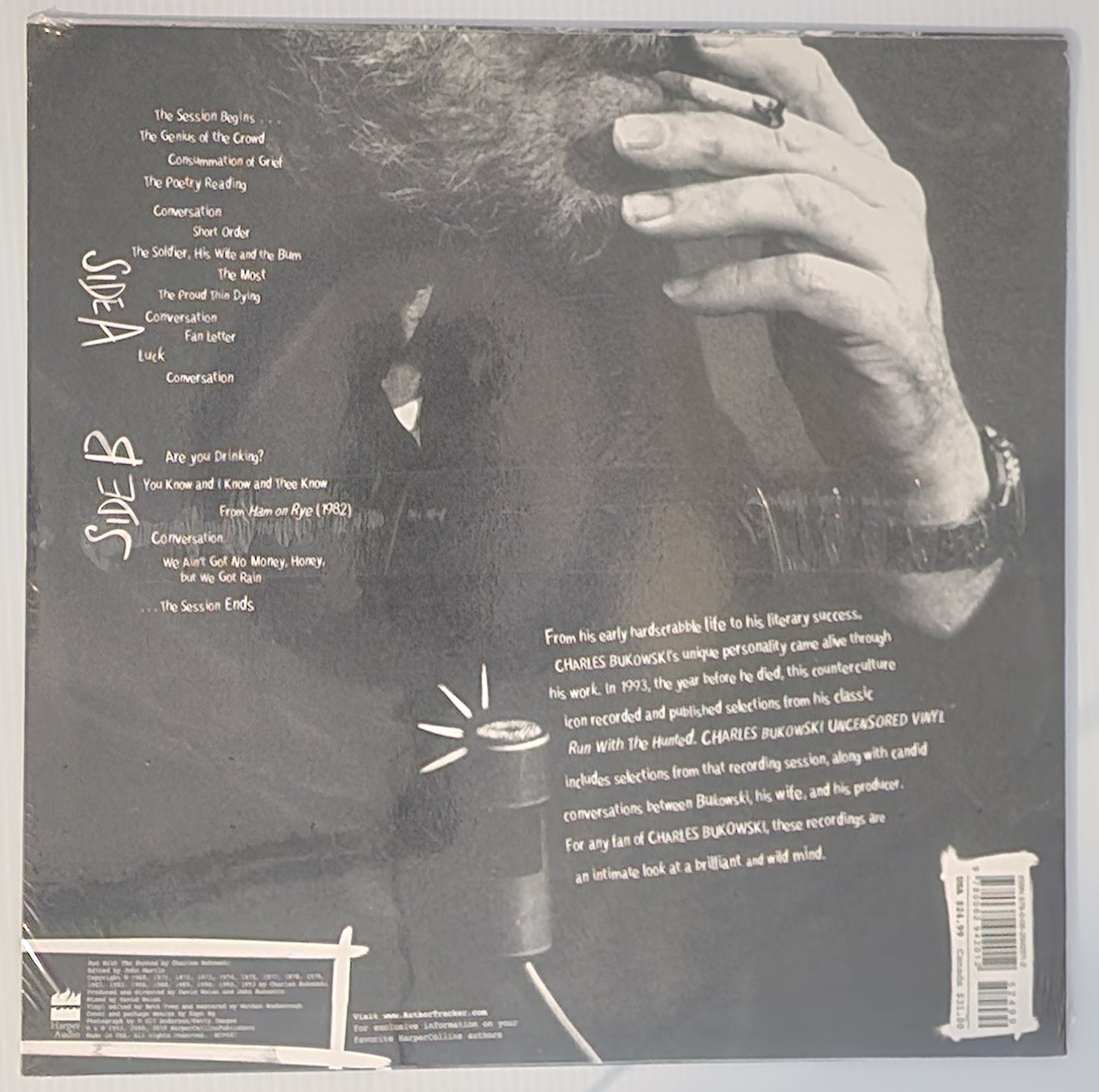 New, Sealed, Charles Bukowski Uncensored LP: HarperCollins 2019