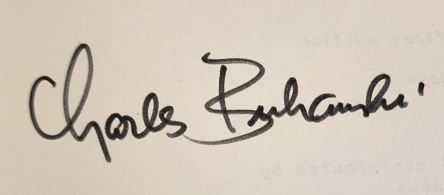 Signed by Charles Bukowski: Poems Written Before Jumping Out of an 8 Story Window (1968).