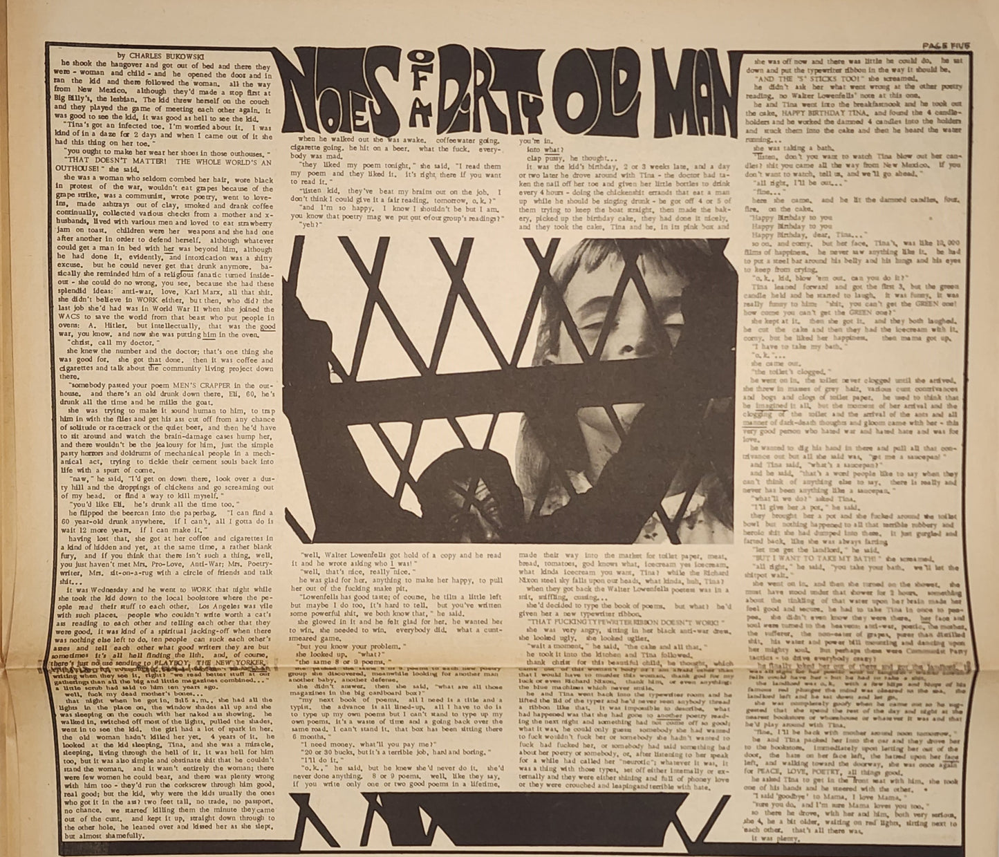 Open City October 11, 1968 – Notes of a Dirty Old Man Charles Bukowski