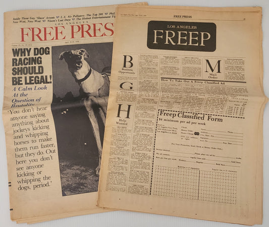 LA Free Press April 16, 1976 – Excerpt from Women in “Notes of a Dirty Old Man” Column