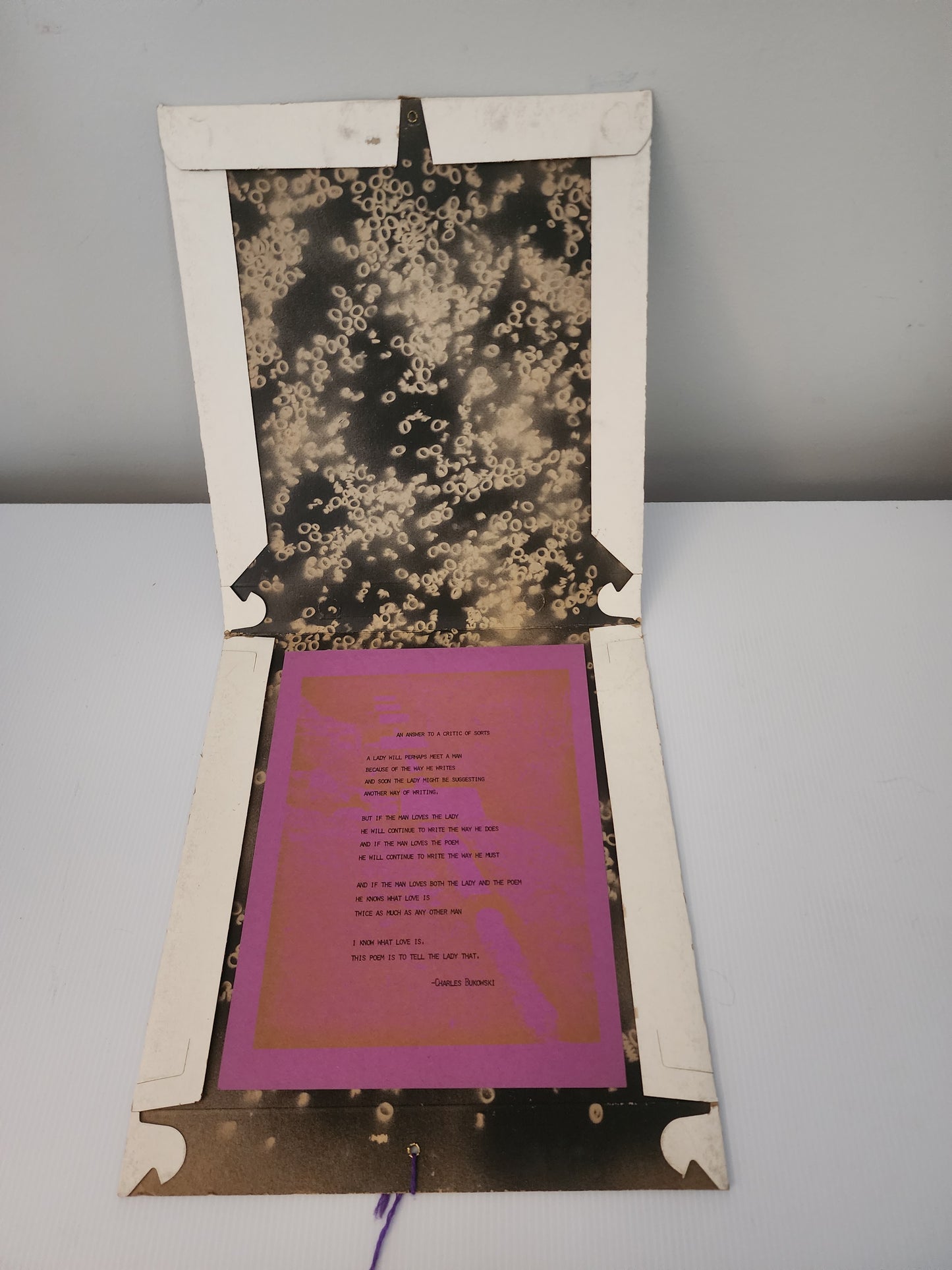 Stooge 5 Portfolio with An Answer to a Critic of Sorts: Extremely Rare Charles Bukowski Broadside