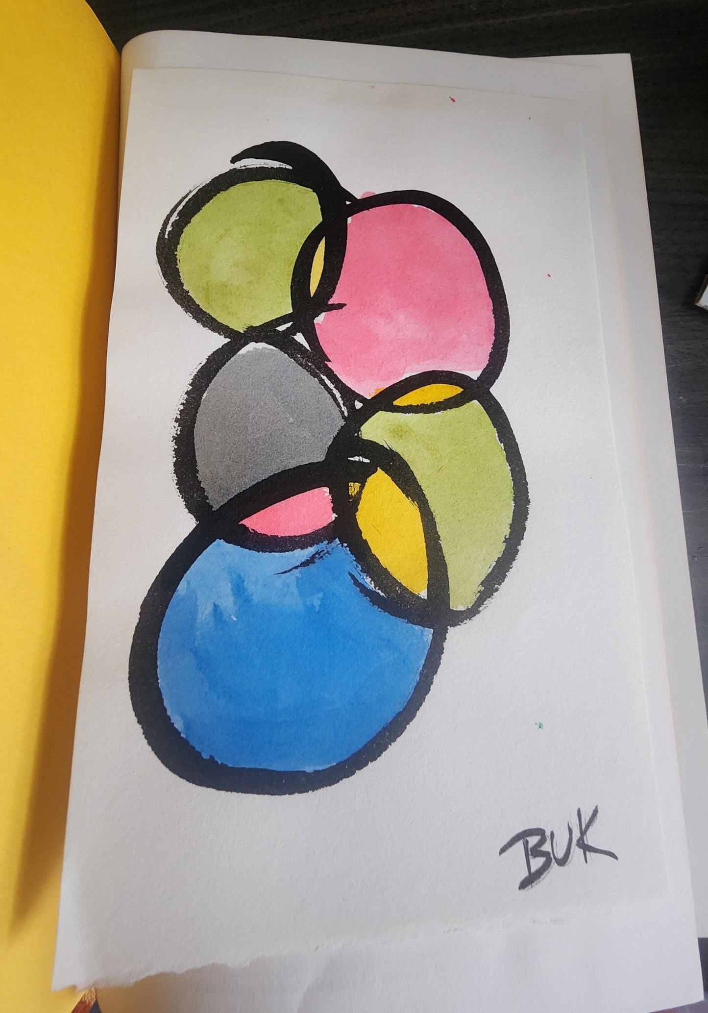 A Bibliography of Charles Bukowski – Presentation Copy with Painting
