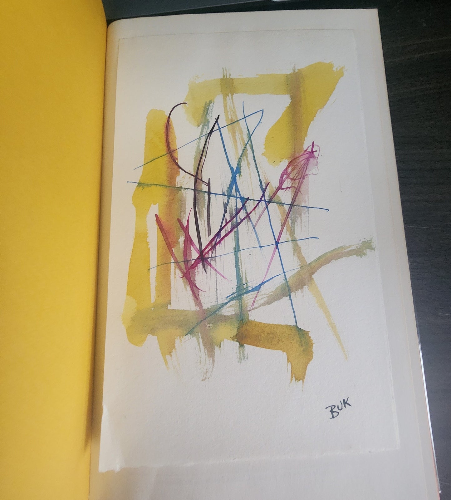 A Bibliography of Charles Bukowski – #7/50 with Painting