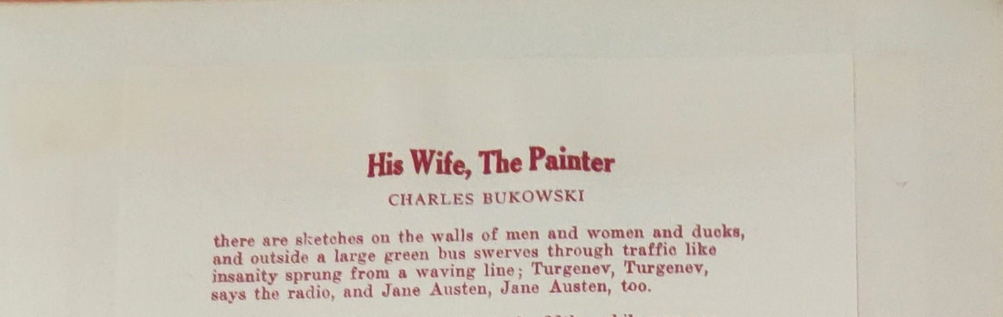 A Bibliography of Charles Bukowski – #7/50 with Painting