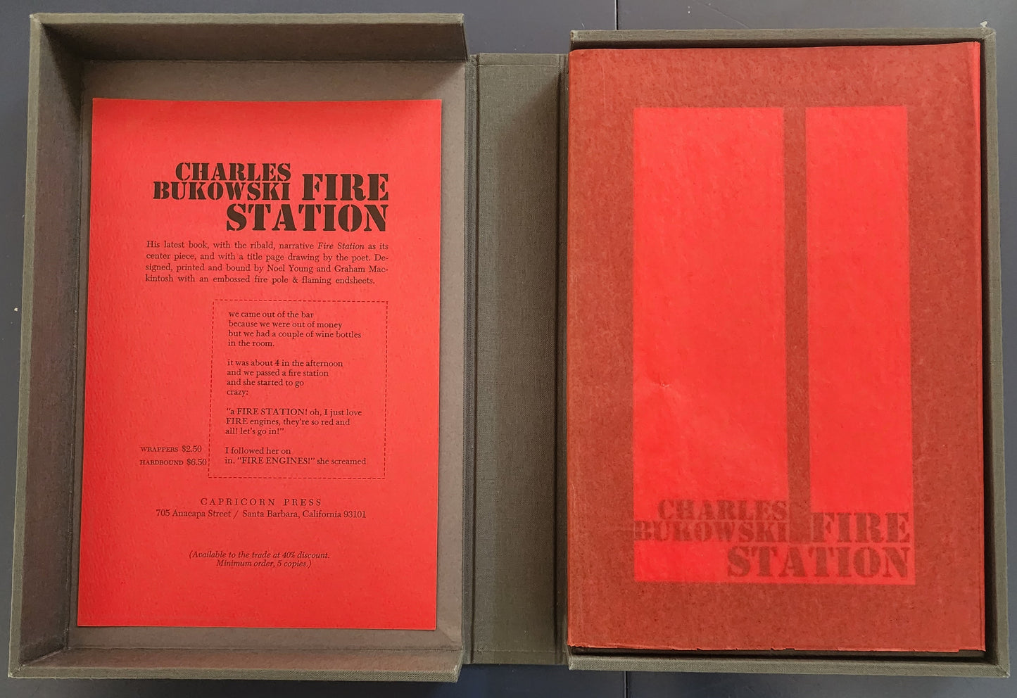 Hardcover Fire Station with Book Jacket, Prospectus and Custom Box (1/100)