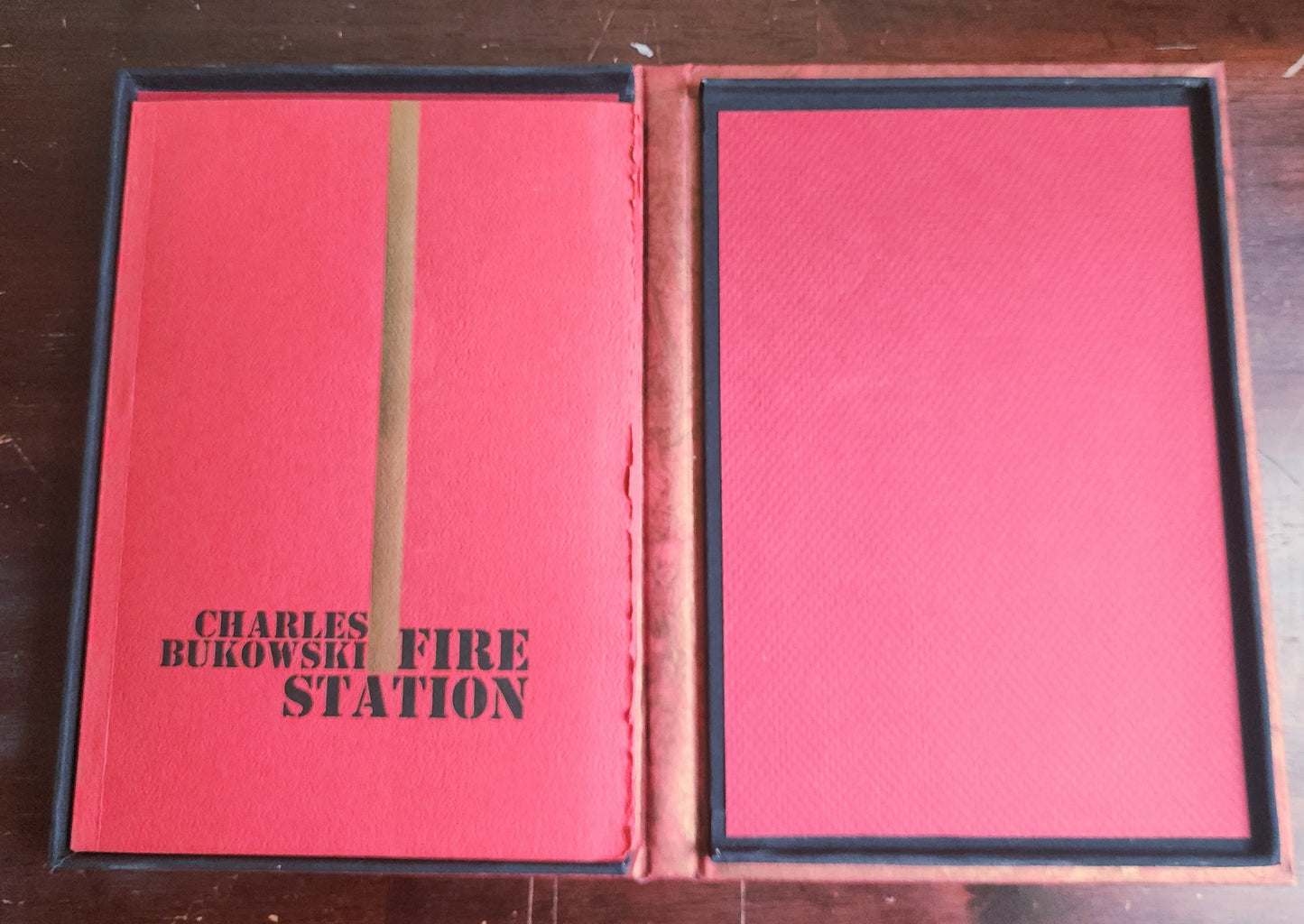 Fire Station – Signed First Edition by Charles Bukowski w/ Custom Clamshell Box