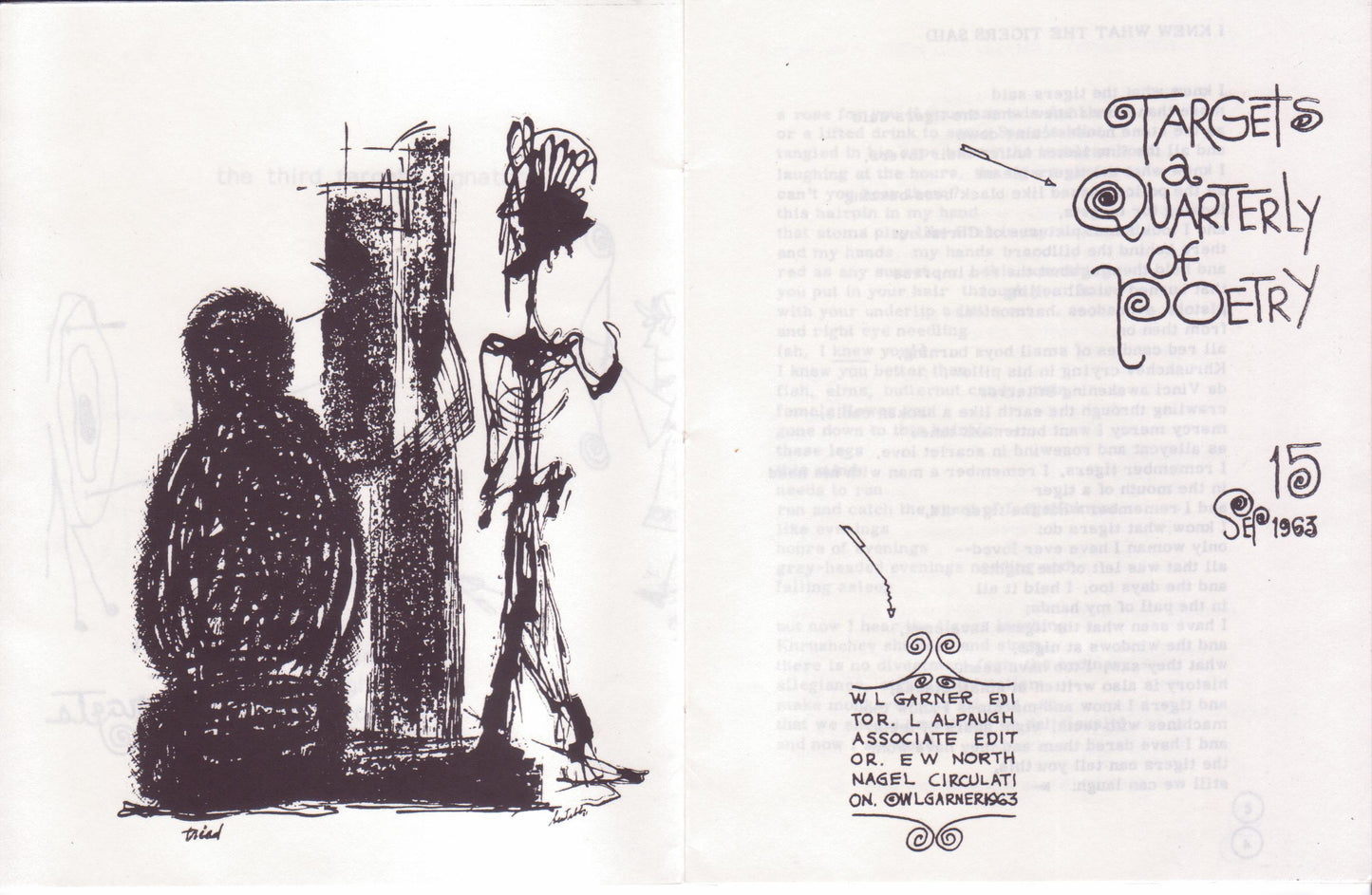 Limited (#45/67) Reproduction of "A Signature of Charles Bukowski Poetry" As It Appeared in Targets 4, December 1960.