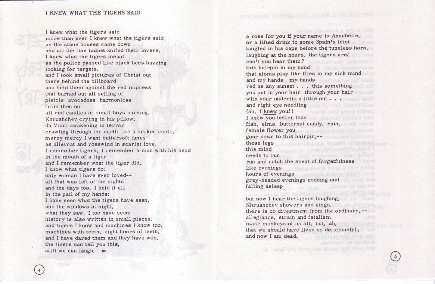 Limited (#45/67) Reproduction of "A Signature of Charles Bukowski Poetry" As It Appeared in Targets 4, December 1960.