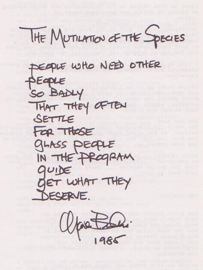 Wormwood Review 122 & 123: People Poems -- Signed by Charles Bukowski