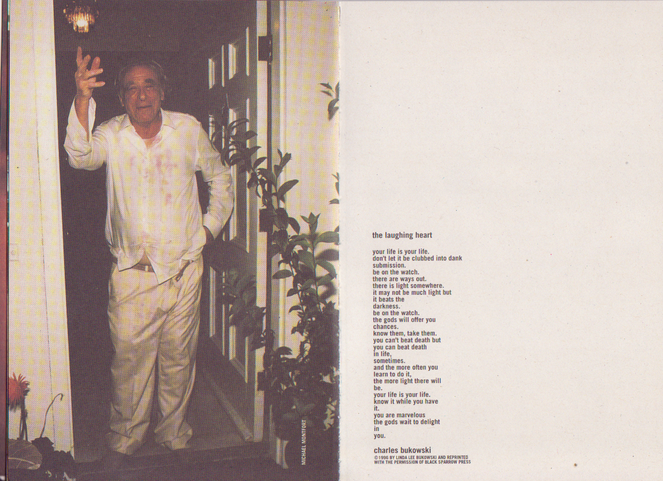 Exhibition Catalog and Flyer: ELMS LESTERS CELEBRATES CHARLES BUKOWSKI