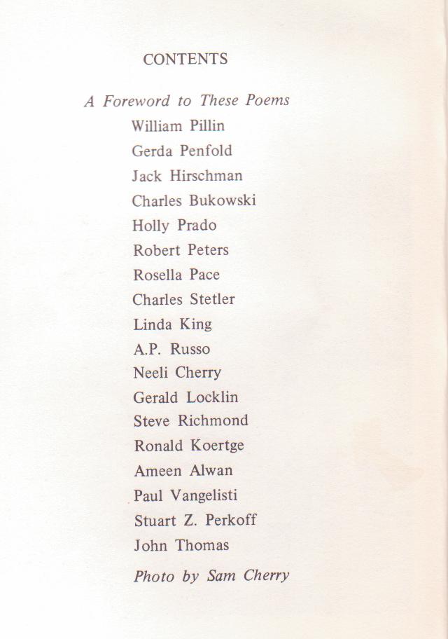 L.A. Anthology of Poets: Charles Bukowski As Publisher, Editor and Writer with Four First Appearance Poems