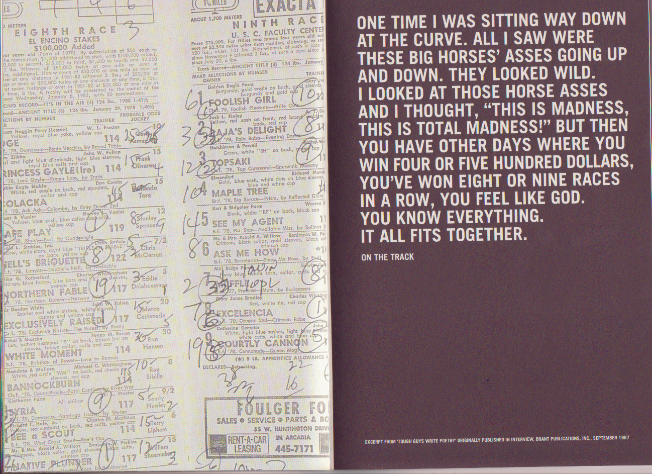 Exhibition Catalog and Flyer: ELMS LESTERS CELEBRATES CHARLES BUKOWSKI