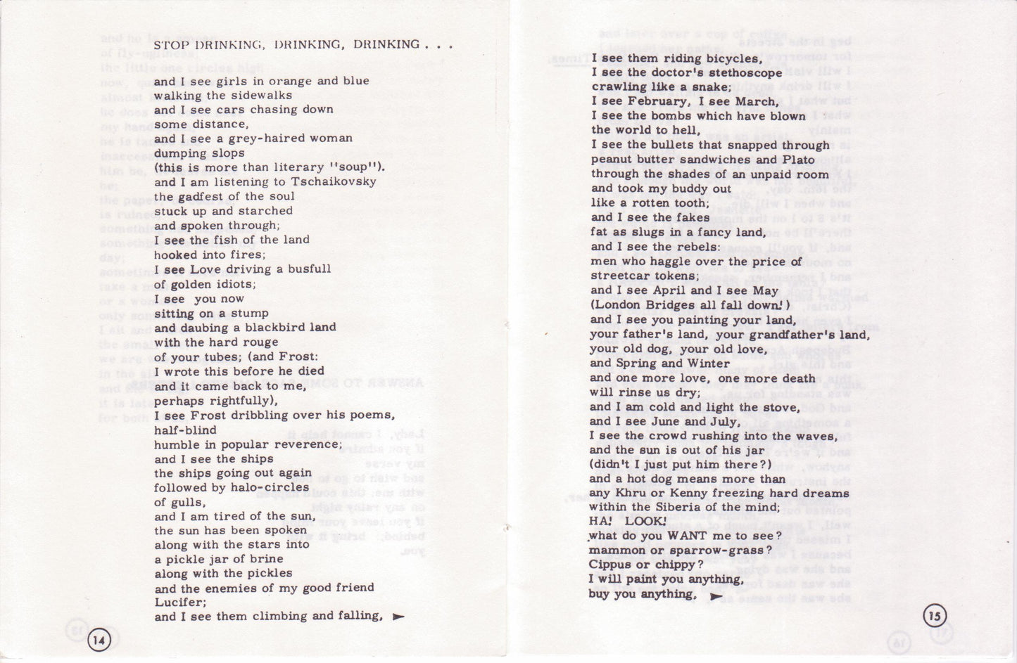 Limited (#45/67) Reproduction of "A Signature of Charles Bukowski Poetry" As It Appeared in Targets 4, December 1960.
