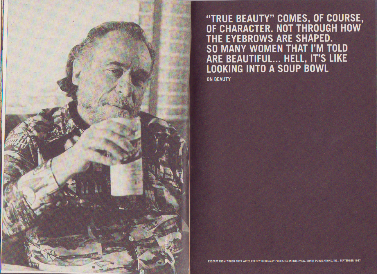 Exhibition Catalog and Flyer: ELMS LESTERS CELEBRATES CHARLES BUKOWSKI