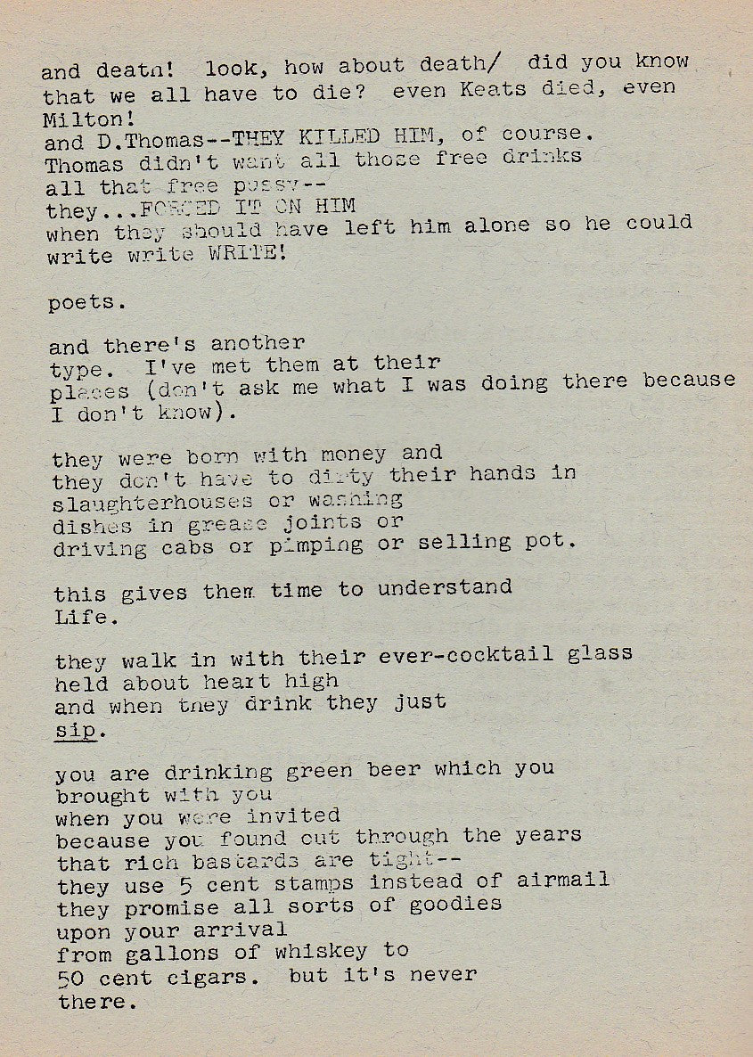 Ole 7: Two Incredible Pieces, One a Review of Ginsberg