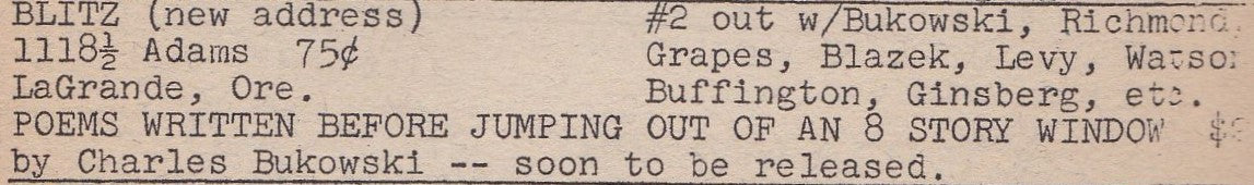 Ole 7: Two Incredible Pieces, One a Review of Ginsberg