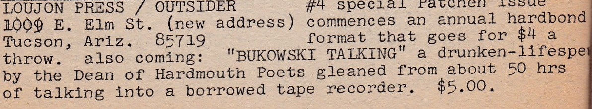 Ole 7: Two Incredible Pieces, One a Review of Ginsberg