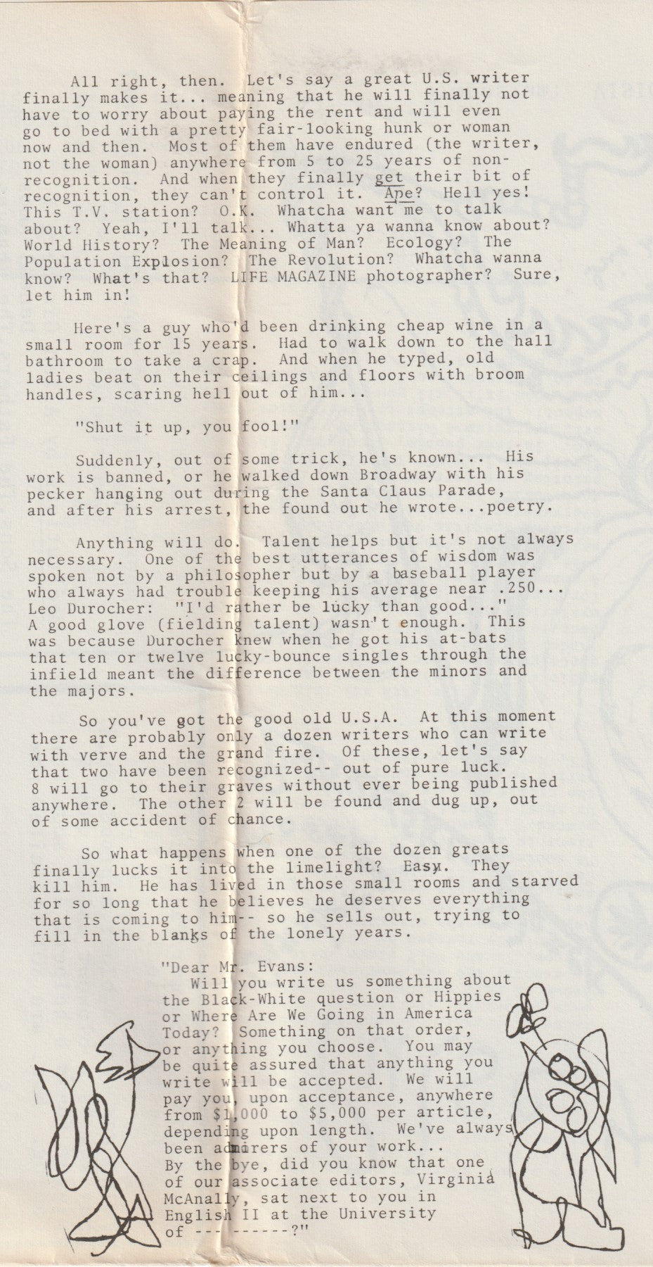 Pulse 4 -- Three Uncollected Charles Bukowski Poems (1971)