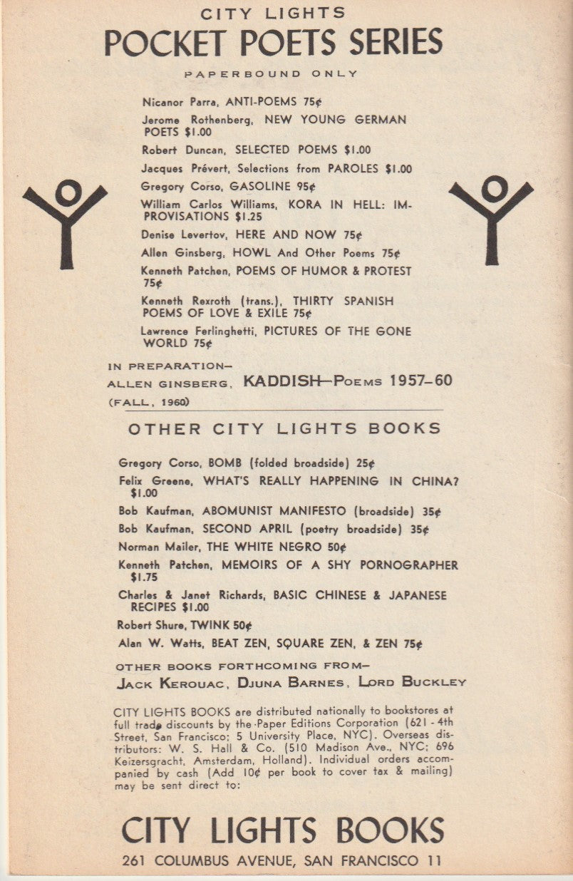 The Galley Sail Review, Vol. 2, No. 2 -- First Appearance of "Conversation In A Cheap Room" by Charles Bukowski (1960)